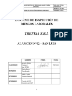 Informe de Inspección de Riesgos Laborales Trefisa Srl-San Luis-Diciembre