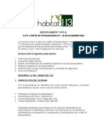 EDIFICIO HABITAT 113 - Acta Parqueaderos 1 de Febrero