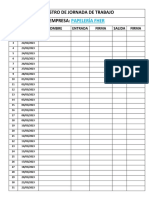 Registro de Jornada de Trabajo