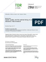 Speed, Quality, and The Optimal Timing of Complex Decisions: Field Evidence