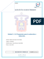 Administración de Los Recursos Humanos 2.2propuesta para La Seleccion. Karen Ramirez 210106346