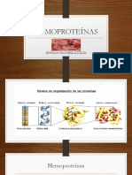 Hemoproteínas: Hemoglobina y Mioglobina