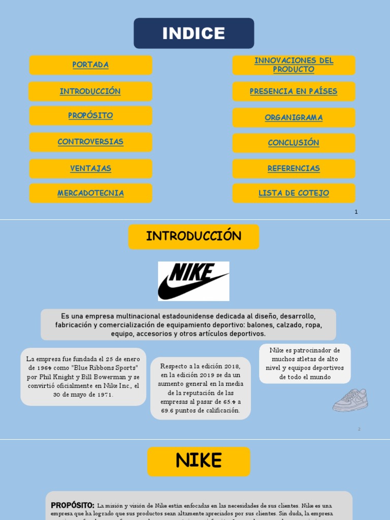 Realizar Presentacion de Una Empresa | PDF | Nike | Business