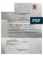 Terminacion de Contrato