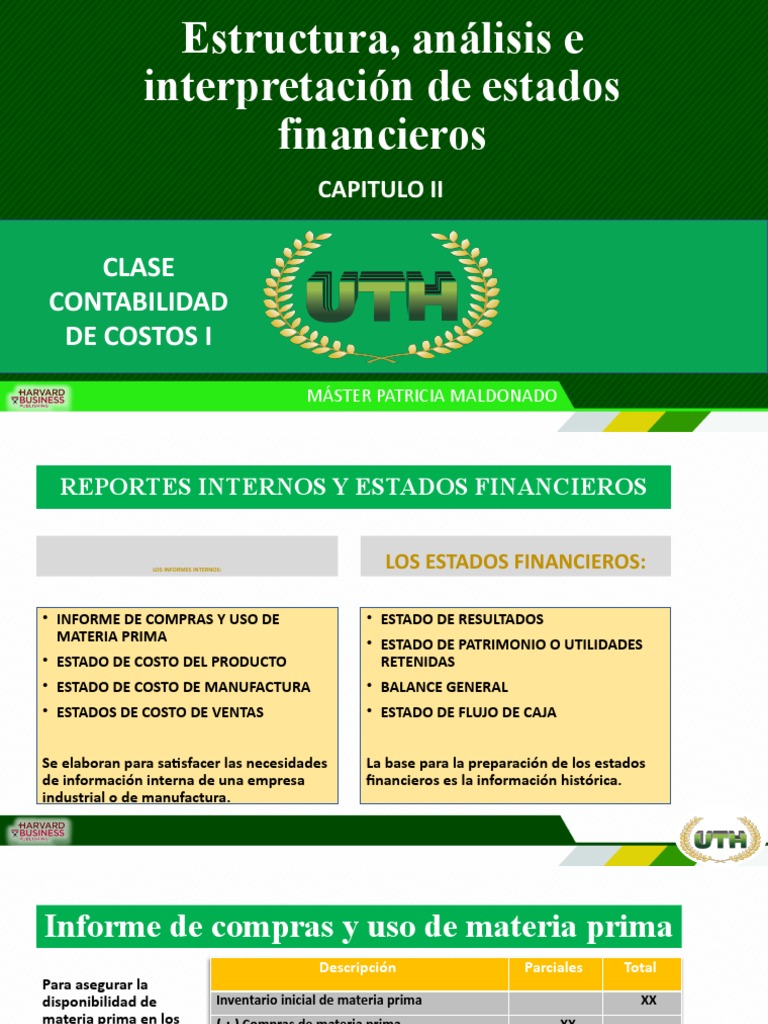 Análisis de Estados Financieros y Costos | PDF | Costo | Estado de ...