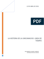 Historia de La Universidad Antonio Jose Camacho - Linea de Tiempo