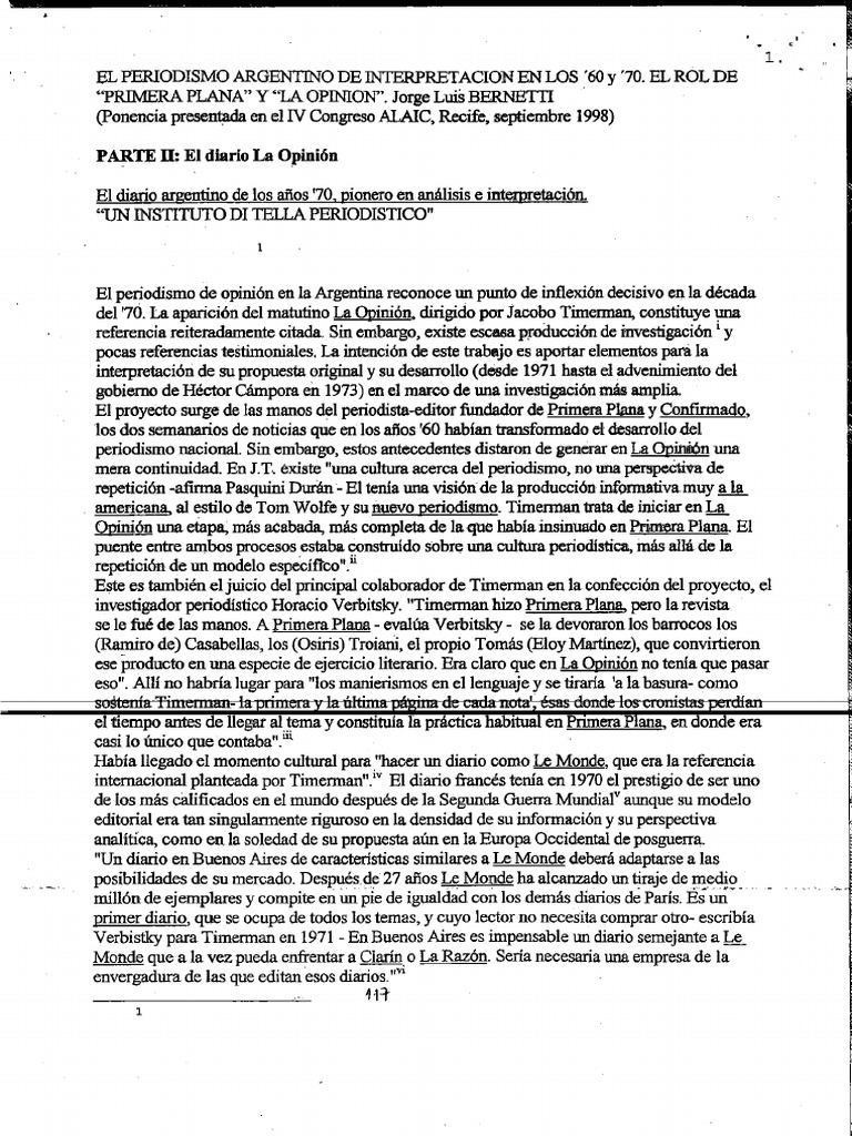 Bernetti, Jorge (1998) El Periodismo Argentino de Interpretación en Los ...