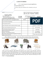 Large Numbers Worksheet Templates Layouts - 105636