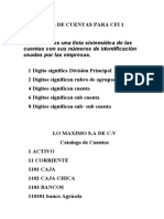Catalogo de Cuentas Sugerido