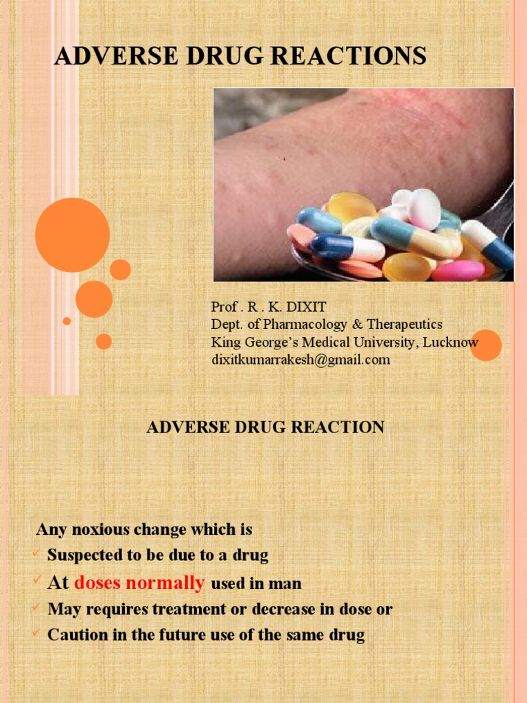 Understanding Adverse Drug Reactions A Comprehensive Review of Drug Safety and