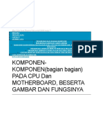 Komponen-KOMPONEN (Bagian Bagian) Pada Cpu Dan Motherboard, Beserta Gambar Dan Fungsinya