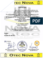 Certificado soldadura 6G 100