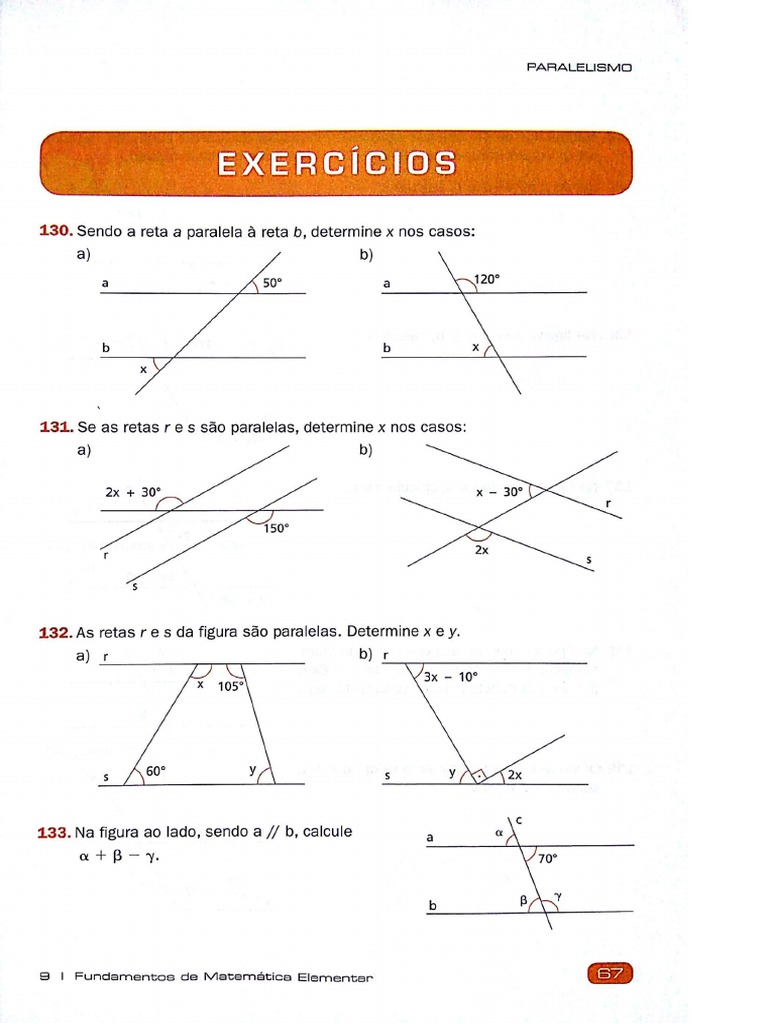 Iezzi Exercícios Paralelismo e Perpendicularidade | PDF