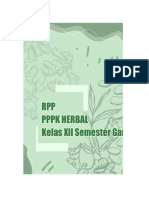 RPP Herbal Kelas 12 Semester Ganjil