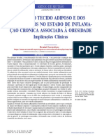 PAPEL DO TECIDO ADIPOSO E DOS Macrofagos No Estado de Inflamação Cronica Associada A Obesidade