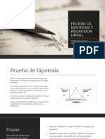 Prueba de Hipotesis y Regresion Lineal