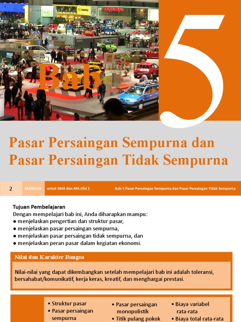 Pasar Persaingan Sempurna Dan Pasar Persaingan Tidak Sempurna | PDF