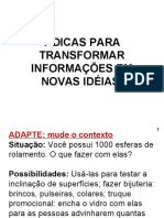 Dicas de Criação