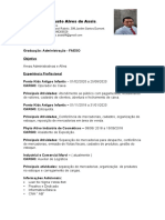 Currículo Alexandre Alves - Administração, Atendimento e Logística