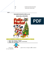 Educação Infantil Pré IA e IB - Atividade sobre o Papai Noel