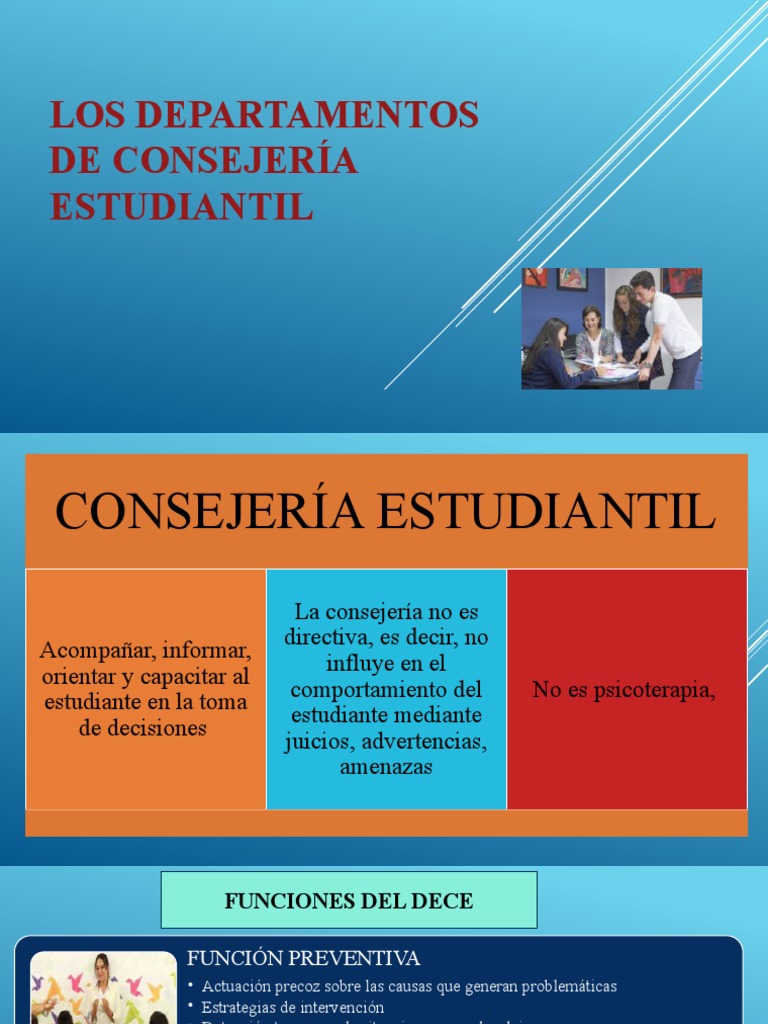 Los Departamentos de Consejería Estudiantil | PDF | Mediación | Sicología