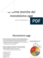 Le Forme Storiche Del Monoteismo Oggi