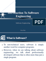 01 - SE - Introduction To Software Engineering