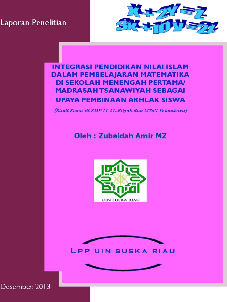 Integrasi Nilai Islam dalam Pembelajaran Matematika | PDF | Karier ...