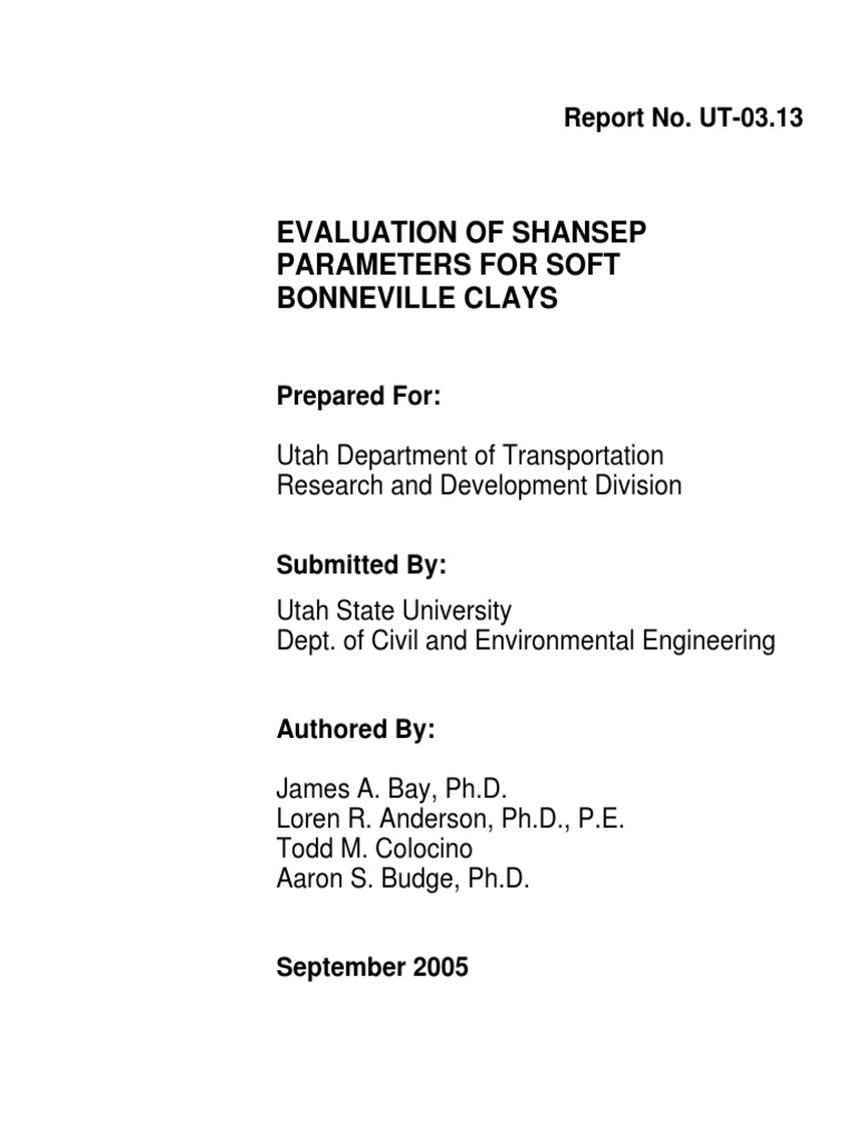 Shansep PDF | PDF | Soil Mechanics | Stress (Mechanics)