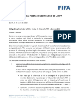 #1833 - Código Disciplinario de La FIFA y Código de Ética de La FIFA, Ediciones 2023