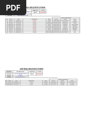 Form Request RMA 13 November 2018