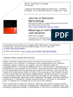 Hodgson 2007 Meanings of Methodological Individualism