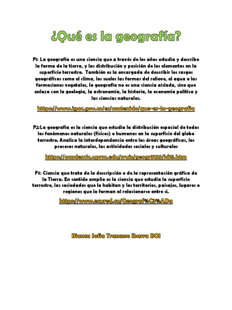 Que es la geografia pdf