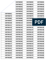 Large dataset of sequential numeric values
