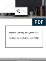 ML em Python e C++ com serialização Pickle