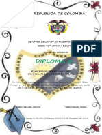 Diploma Grado Quinto 2015