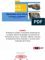 Semana 4 y 5 Materiales de La Tierra Las Rocas y Utilidades-Ppt (Actualizado) Geologia