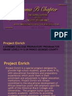 Project Enrich: A Dynamic College Preparatory Program For Grade Levels 9-12 in Prince Georges County