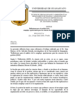 ENSAYO. Reflexiones para El Análisis de Lo Complejo.