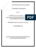 PLAN DE MANEJO DE DESECHOS ENFOCADO A MANTENIMIENTO INDUSTRIALl