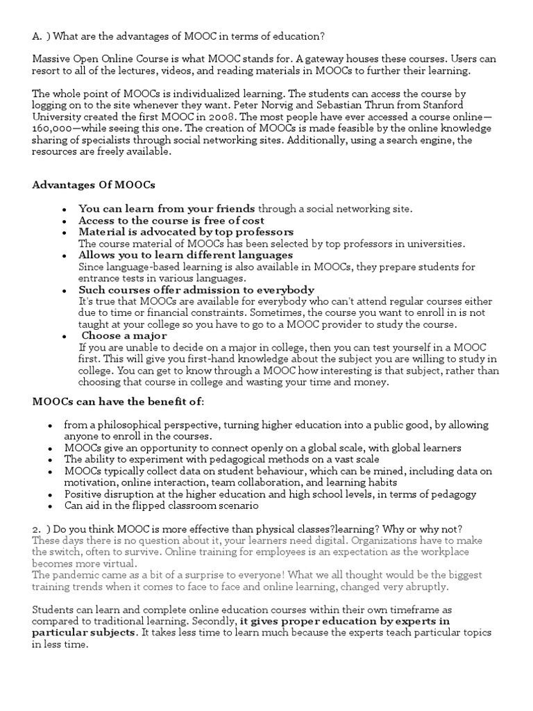 Media Information Literacy PDF Massive Open Online Course