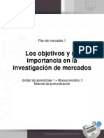 Plan MercadeoI U1 B3 Profundizacion Objetivos en Investigacion