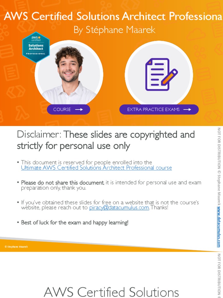 Aws Certified Solutions Architect Professional Slides V6 Pdf Active