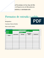 Formatos de Entrada y Salida