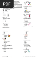 Soal B Inggris Sumatif 2 Kelas 2