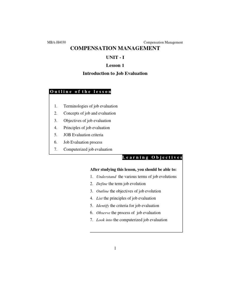 Comp MGMT | PDF