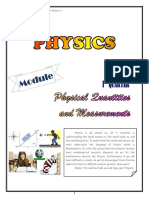 Physics - Physical Quantities and Measurement