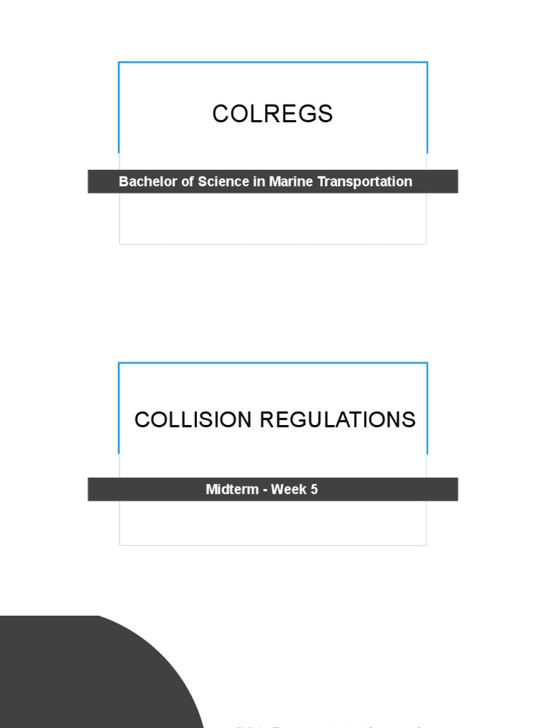 S5 Part B Steering and Sailing Rules Section III PDF Ships
