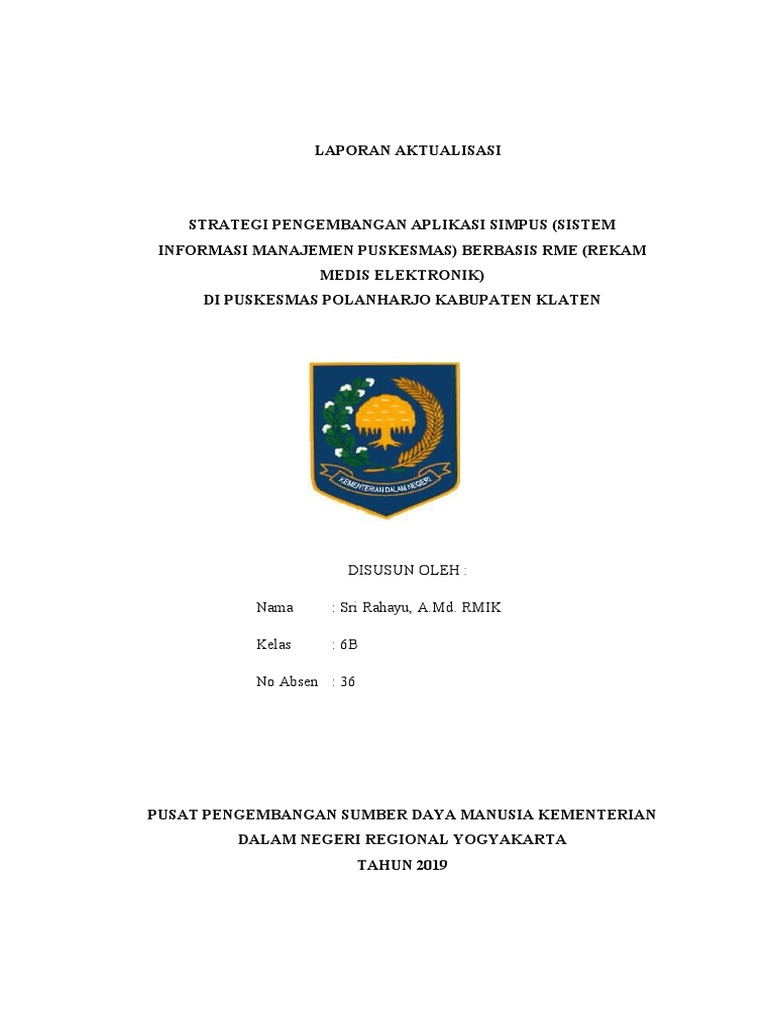 Strategi SIMPUS Berbasis RME di Klaten | PDF | Karier & Perkembangan ...