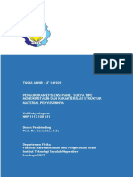 Pengukuran Efisiensi Panel Surya Tipe Monokristalin Dan Karakterisasi Struktur Material Penyusunnya